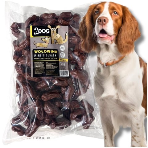 2Dog Mini Kiełbaski WOŁOWINA 1 Kg