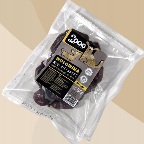 2Dog Mini Kiełbaski WOŁOWINA 160g