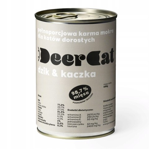 Deer Cat dzik i kaczka 400g