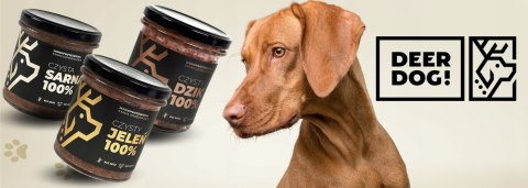 Deer Dog karma mokra jeleń 100% słoik 290 g