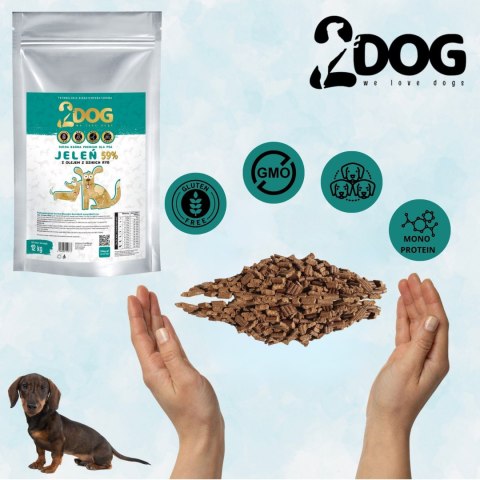 SUCHA KARMA DLA PSA 2Dog JELEŃ 12kg ZIMNOTŁOCZONA HIPOALERGICZNA BEZ GLUTEN