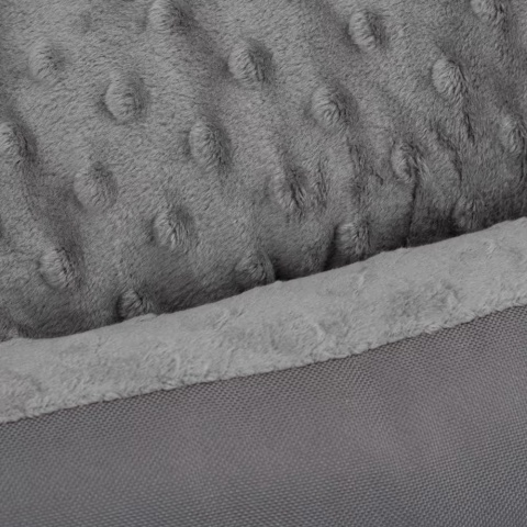 Biglo Bed Milano Minky Gray - wygodne legowisko, posłanie dla psa, szare, rozmiar L