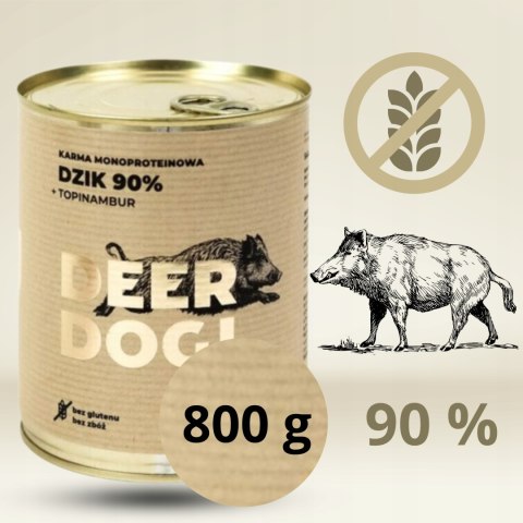 Deer Dog Dzik z topinamburem 800g puszka
