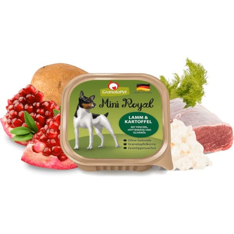 GranataPet Mini Royal Lamb & Potato 11x150g - bezzbożowa mokra karma dla psów małych ras, jagnięcina i ziemniaki