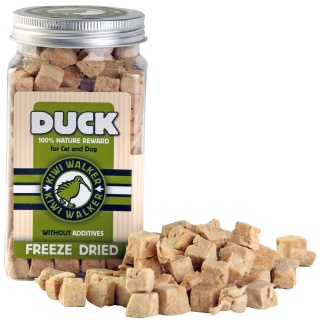 Kiwi Walker Snacks Duck 80g - 100% kaczka, liofilizowane, naturalne przysmaki dla psa i kota