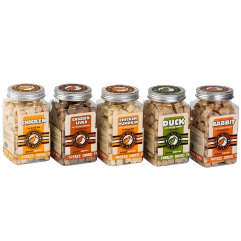 Kiwi Walker Snacks Rabbit 75g - 100% królik, liofilizowane, naturalne przysmaki dla psa i kota