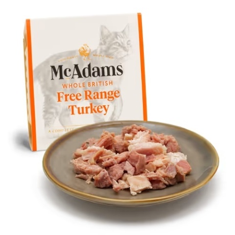 McAdams Free Range Turkey Cat - mokra karma dla kota, indyk z wolnego wybiegu - 10x 100g