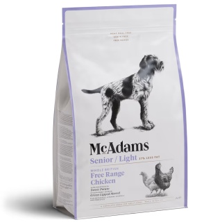 10 kg McAdams Senior/Light Free Range Chicken - wypiekana karma dla psa z nadwagą i seniora, kurczak z wolnego wybiegu