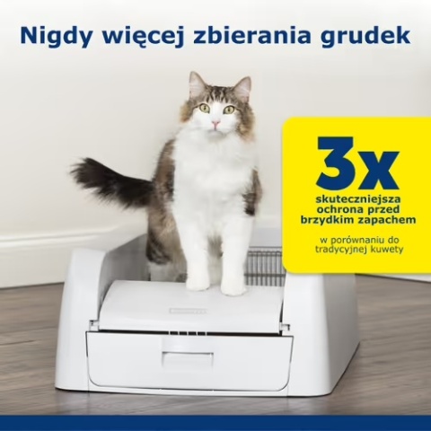 PetSafe Scoop Free Self-Cleaning Litter Box - kuweta samoczyszcząca dla kota, z czujnikiem ruchu