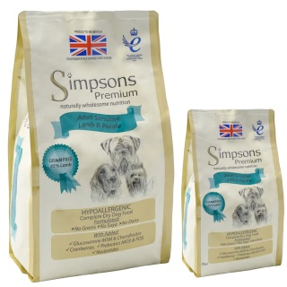 12 kg Simpsons Premium Adult Sensitive Lamb & Potato - karma dla psów wrażliwych, jagnięcina i ziemniaki