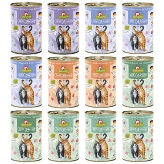 Zestaw karm GranataPet DeliCatessen 12x 400g - bezzbożowa mokra karma dla kota, mix 5 smaków